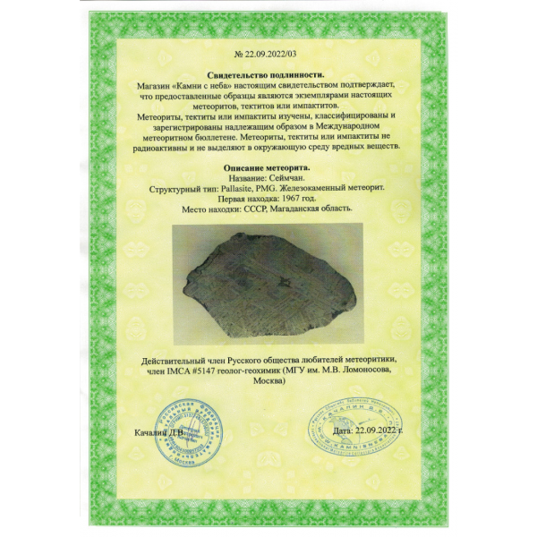 AGAT 295 Bronze 46 mm Meteorite Seymchan Sapphire - Image 5