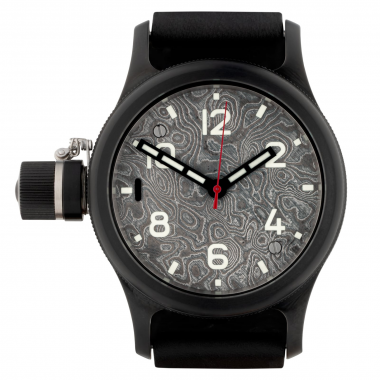 AGAT 195 Titanium black 46 mm Damascus Dial