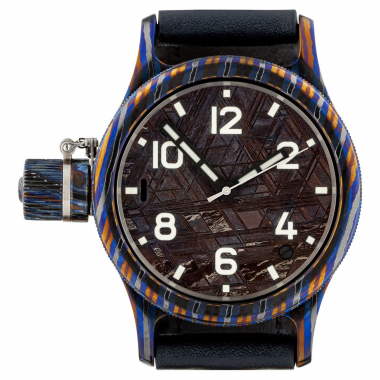 AGAT 295 Titan-Zirconium Damascus 46 mm Meteorite Muonionalusta Thermo