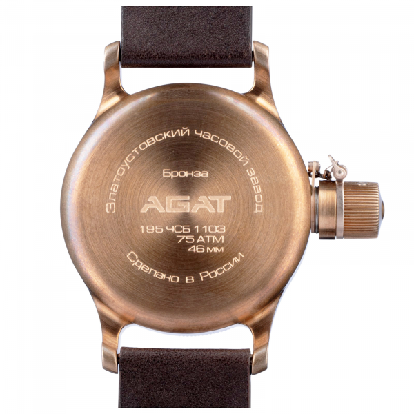 AGAT 195 Bronze 46 mm Meteorite Muonionalusta Thermo - Image 4