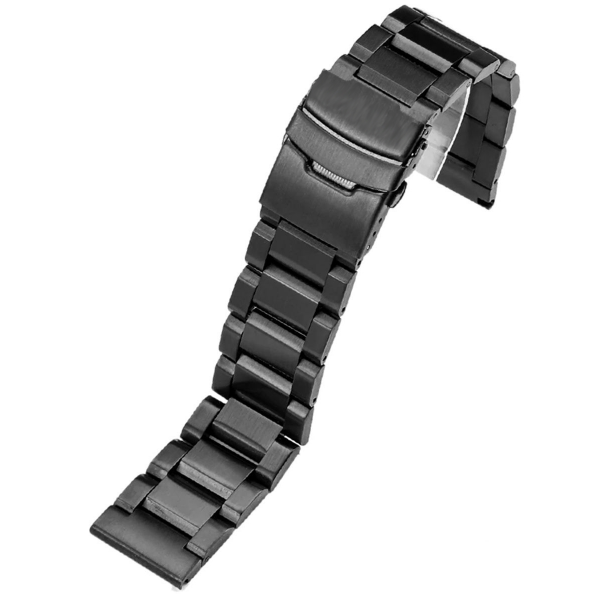 Stainless steel black watch bracelet BR-02 - Image 2