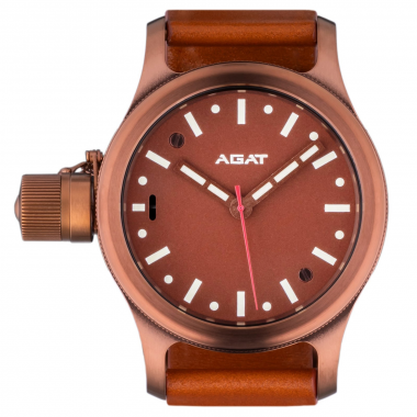 AGAT Aesthete Index 46 mm Brown